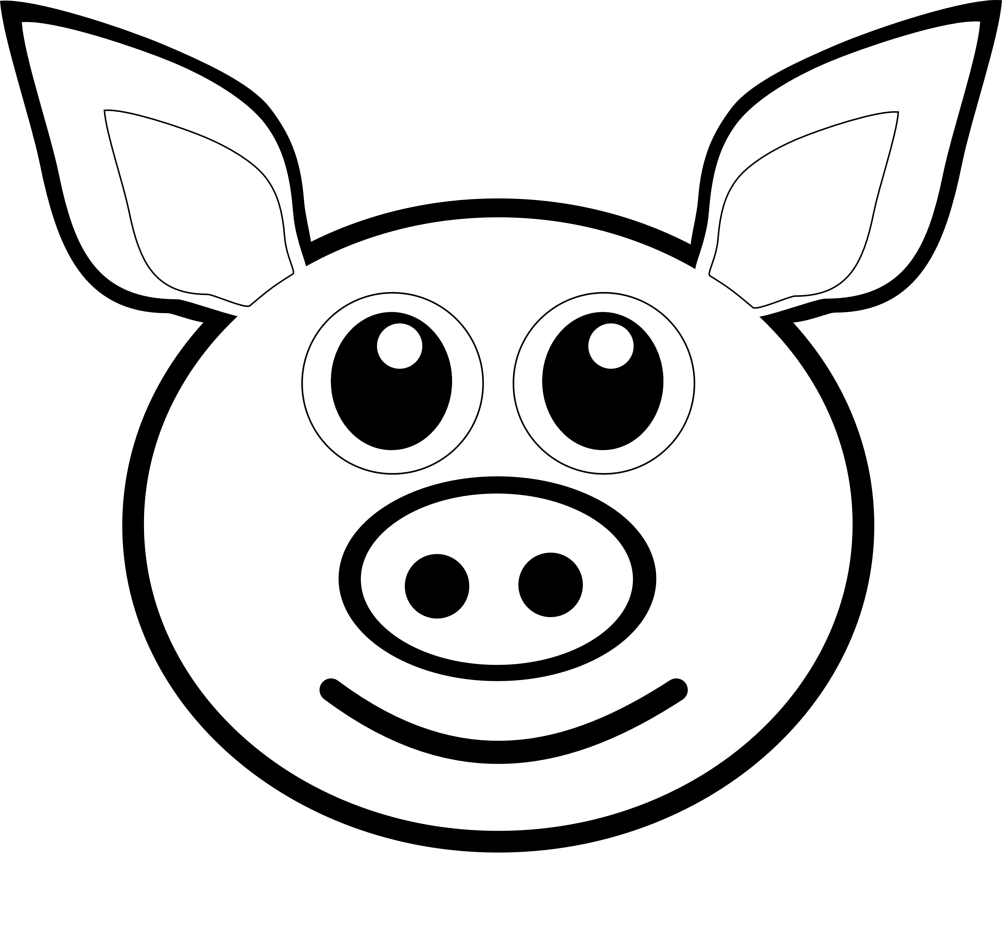 Pig Line Drawing ClipArt Best Clipartsco