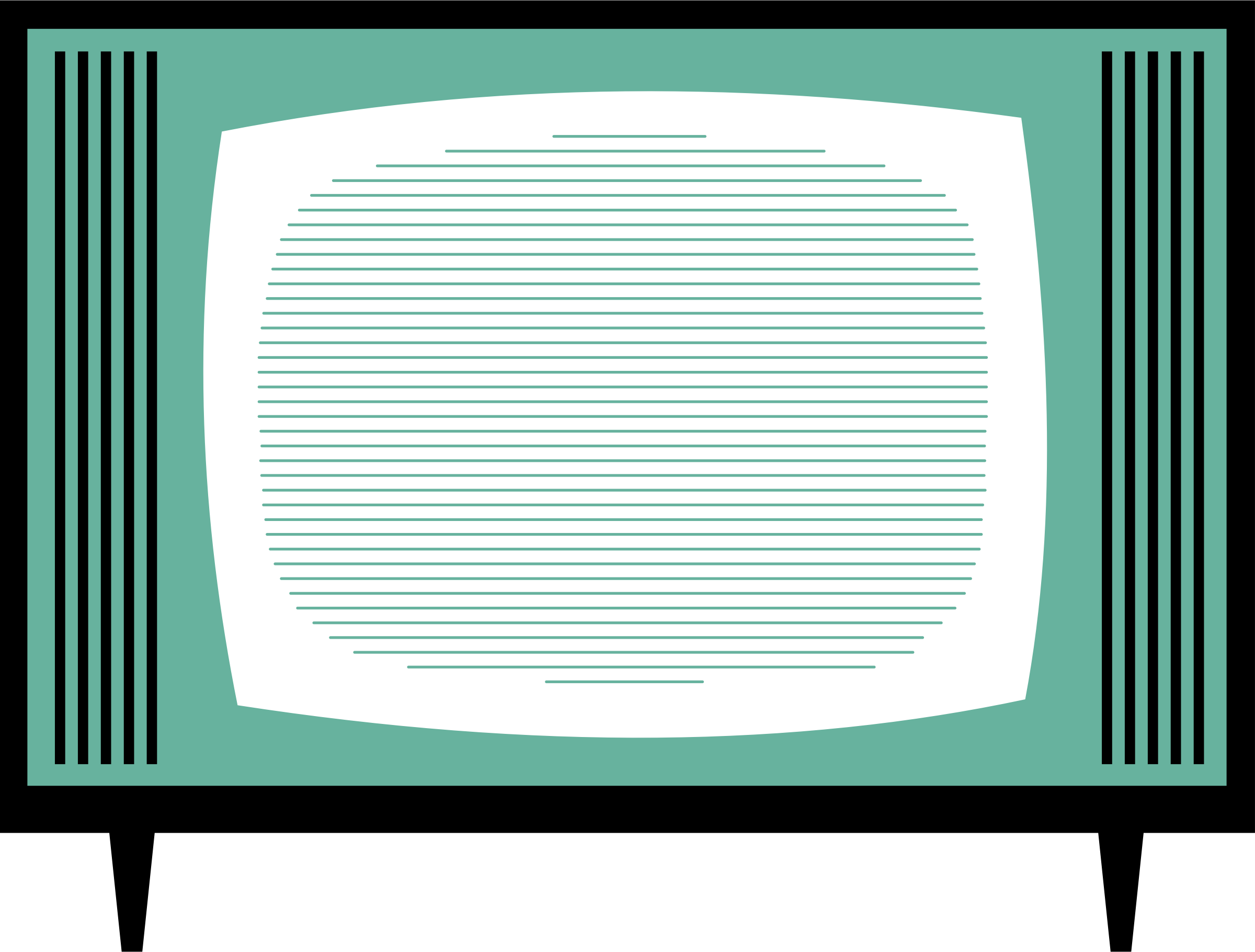 Clipart - Old fashioned TV set by Rones
