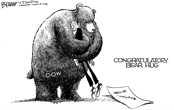 Bear Hug by Political Cartoonist Steve Breen