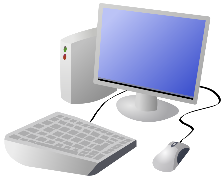 Cartoon Computer and Desktop SVG Vector file, vector clip art svg ...