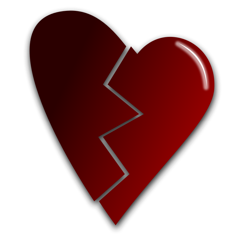 Clipart - Broken heart