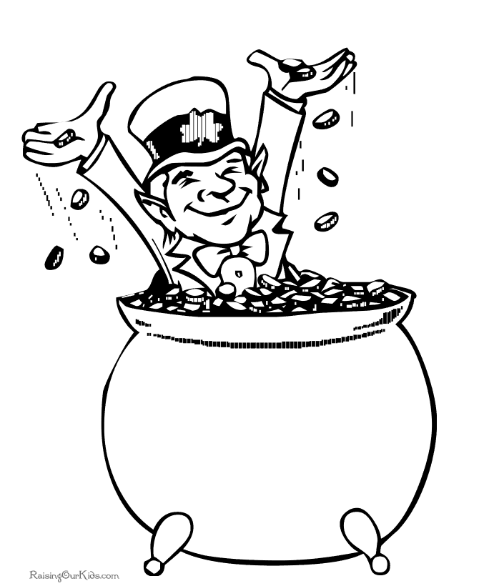 pot of gold Colouring Pages (page 2)