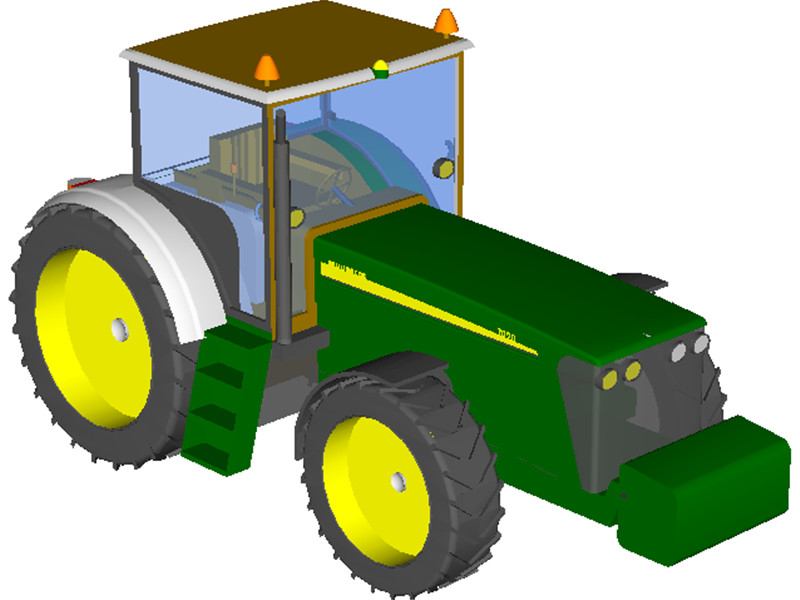 John Deere 7920 Tractor 3D Model Download | 3D CAD Browser