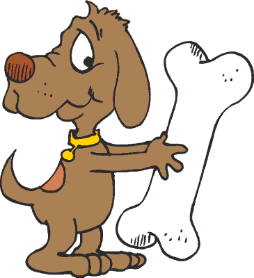 Cartoon Dog With Bone - ClipArt Best