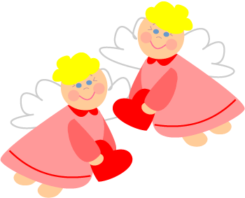 Fairy Angel Cupid Twins Valentine Graphic
