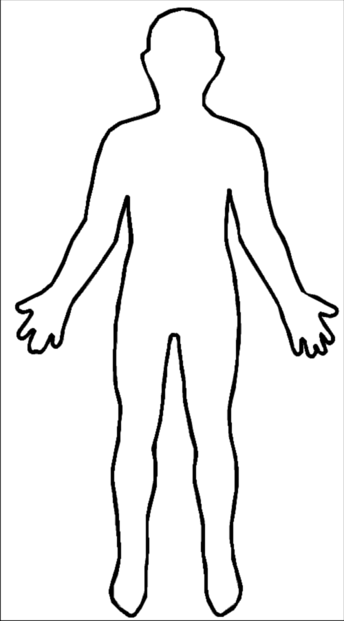 Outline Of A Man - Cliparts.co