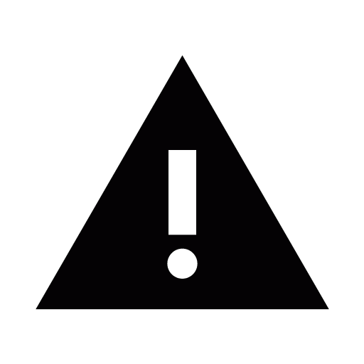 Black warning 5 icon - Free black warning icons