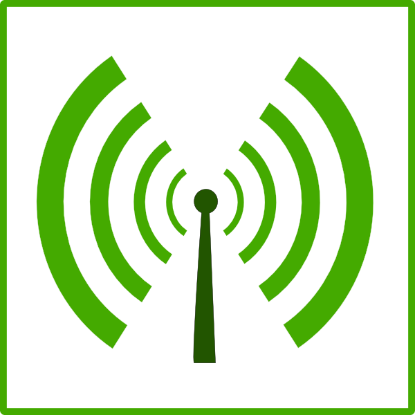Green Wifi Symbol clip art - vector clip art online, royalty free ...