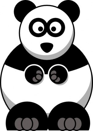 Studiofibonacci Cartoon Panda clip art - Download free Other vectors