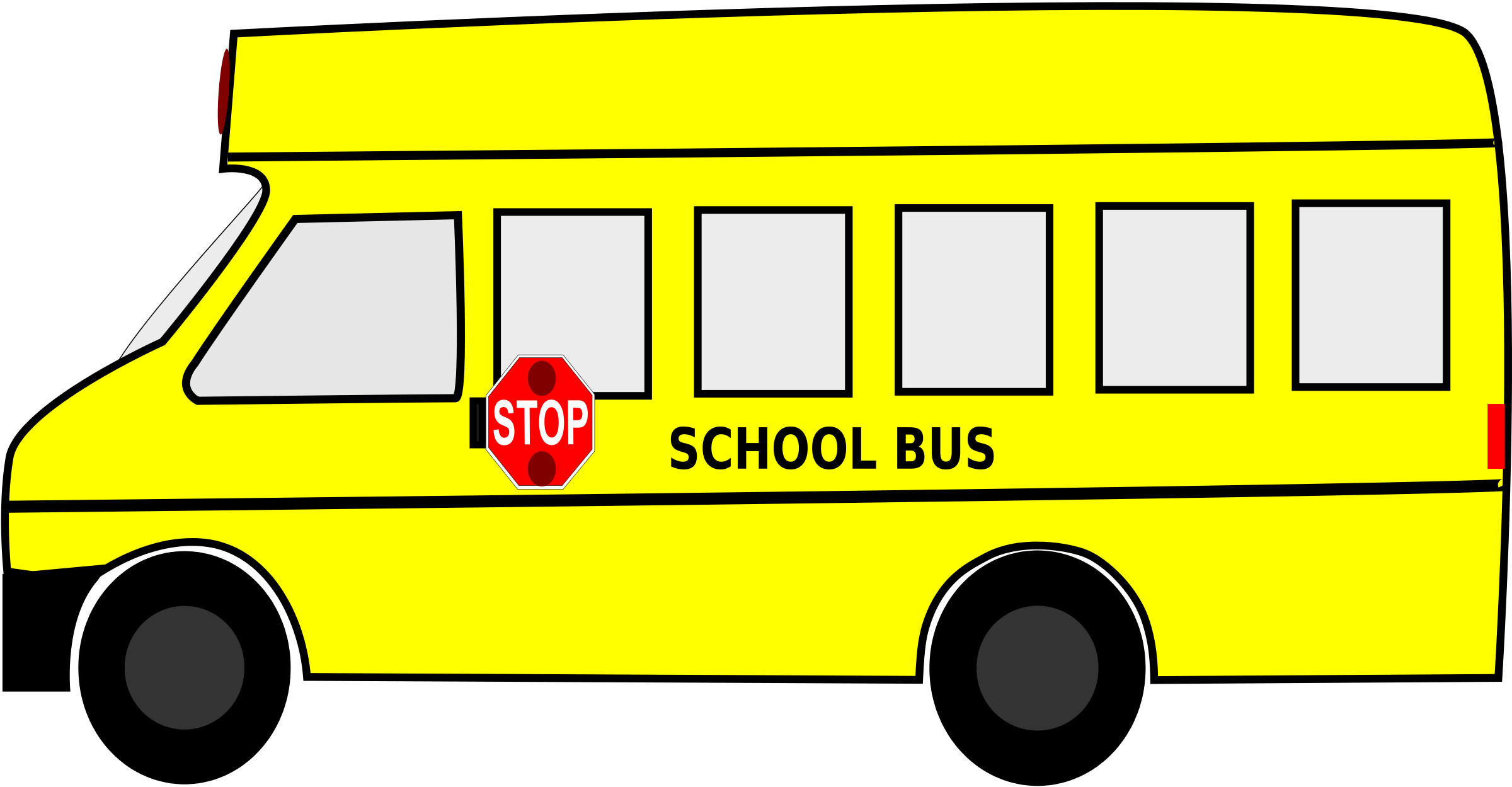School Bus Clip Art Black And White | Clipart Panda - Free Clipart ...