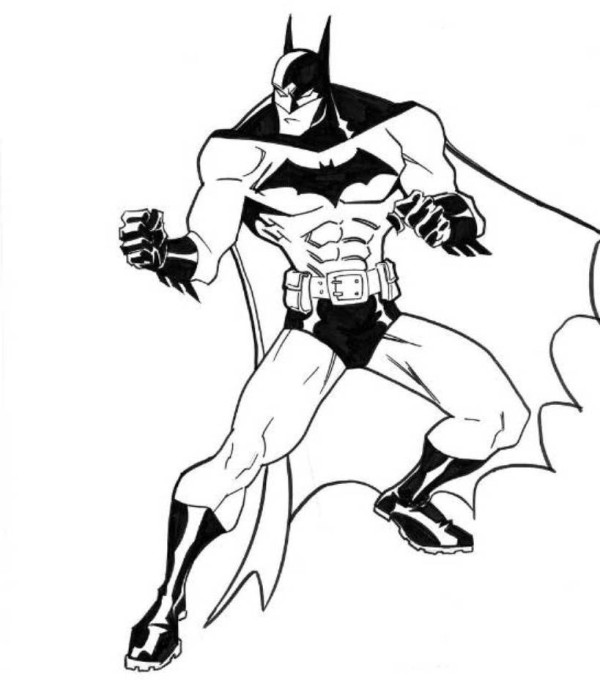 Superheroes : Gotham City Batman Coloring Pages, Superheroes