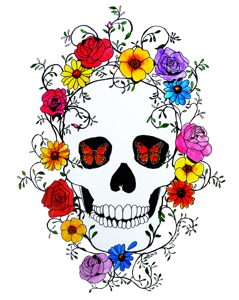 Skulls & the Grateful Dead | Artwork By Johanna