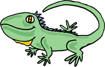 Pix For > Cartoon Iguana