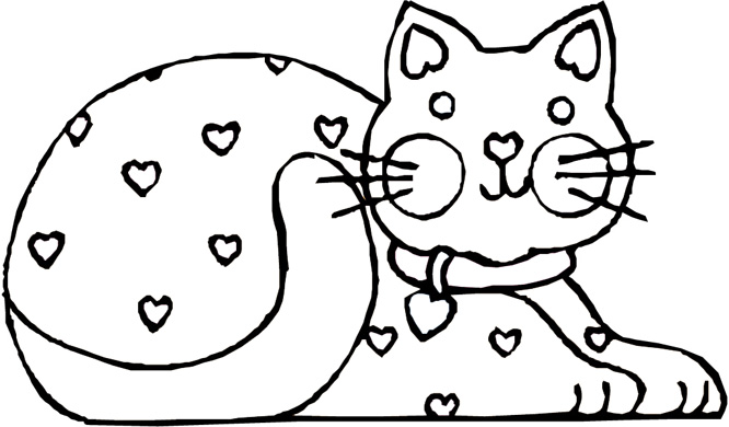 cats coloring picture, cow kids coloring pages, free printable ...