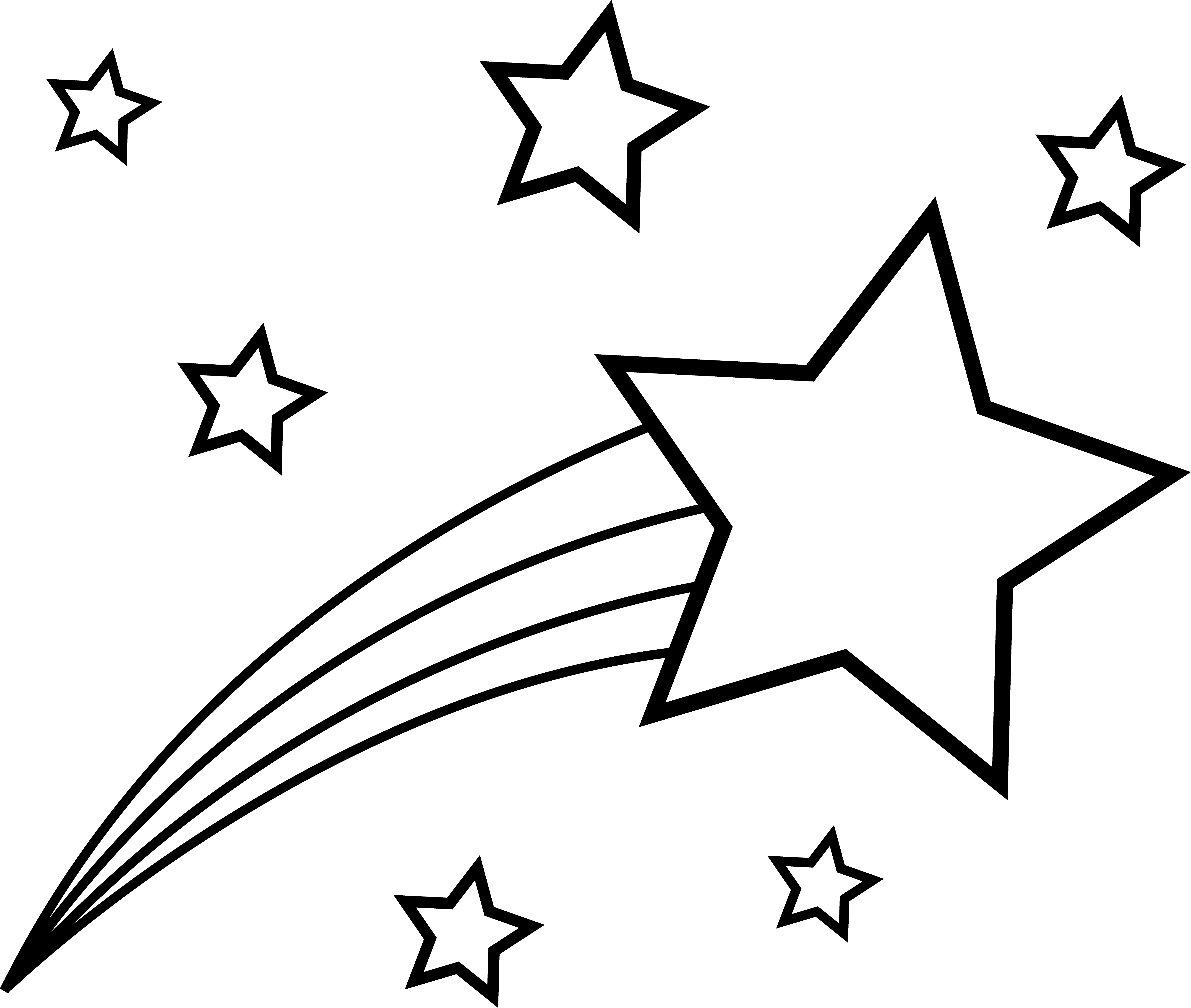 Shooting Star Graphic Cliparts co