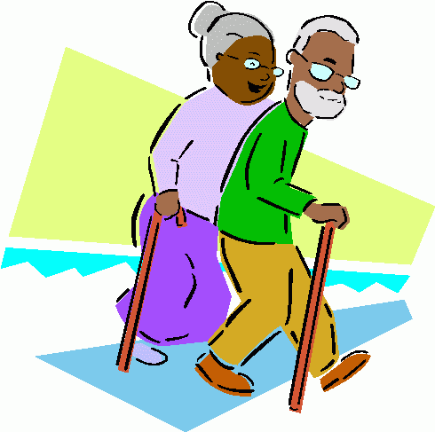 couple_walking_with_canes clipart - couple_walking_with_canes clip art