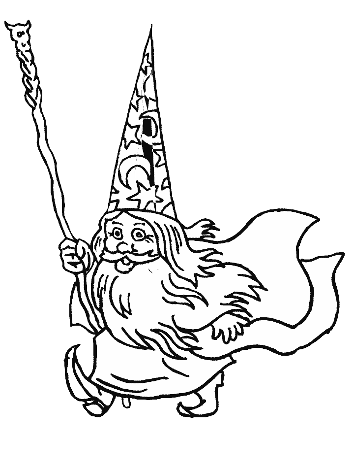Wizard 7 Fantasy Coloring Pages & Coloring Book - ClipArt Best ...