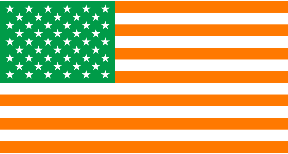 Irish Flag of the United states wordpress Flag SVG Flagartist.