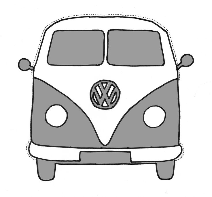 vw-bus-stencil.jpg 2.505×2.324 píxeles | Illustrations and templates …