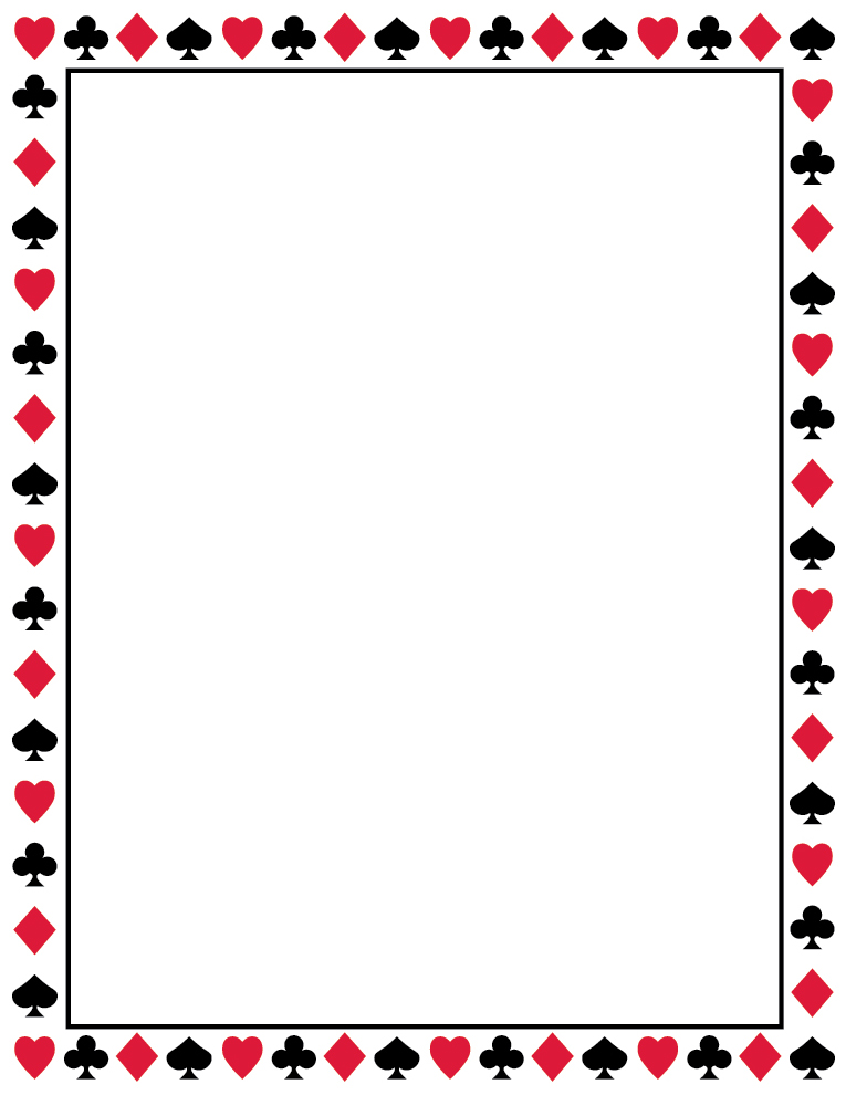 free clip art borders playing cards - photo #6