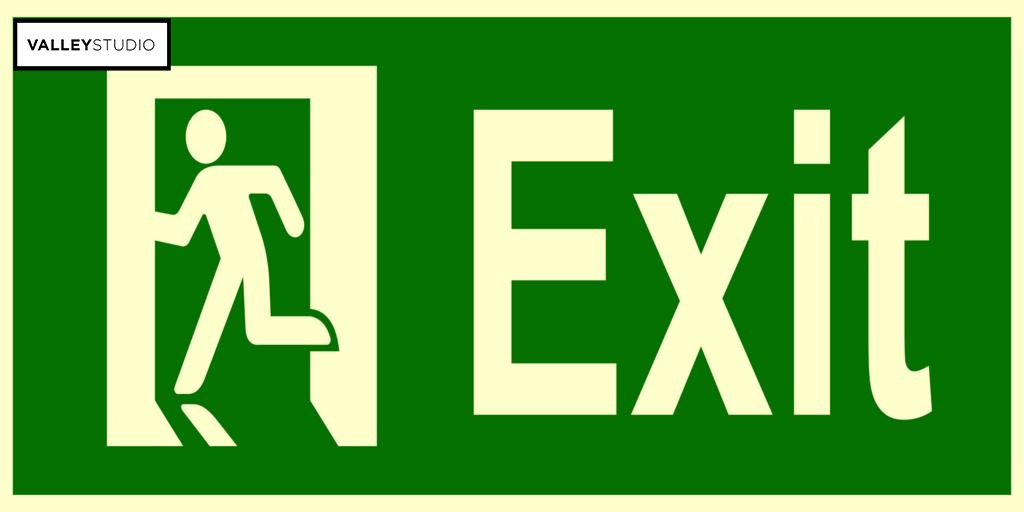 exit sign clip art - photo #34