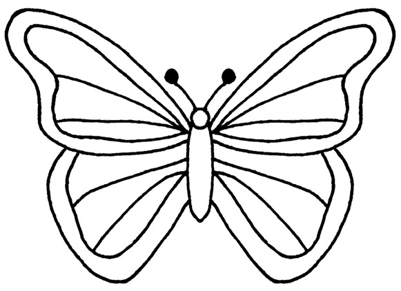 Butterfly Flying Outline Clipart | Clipart Panda - Free Clipart Images