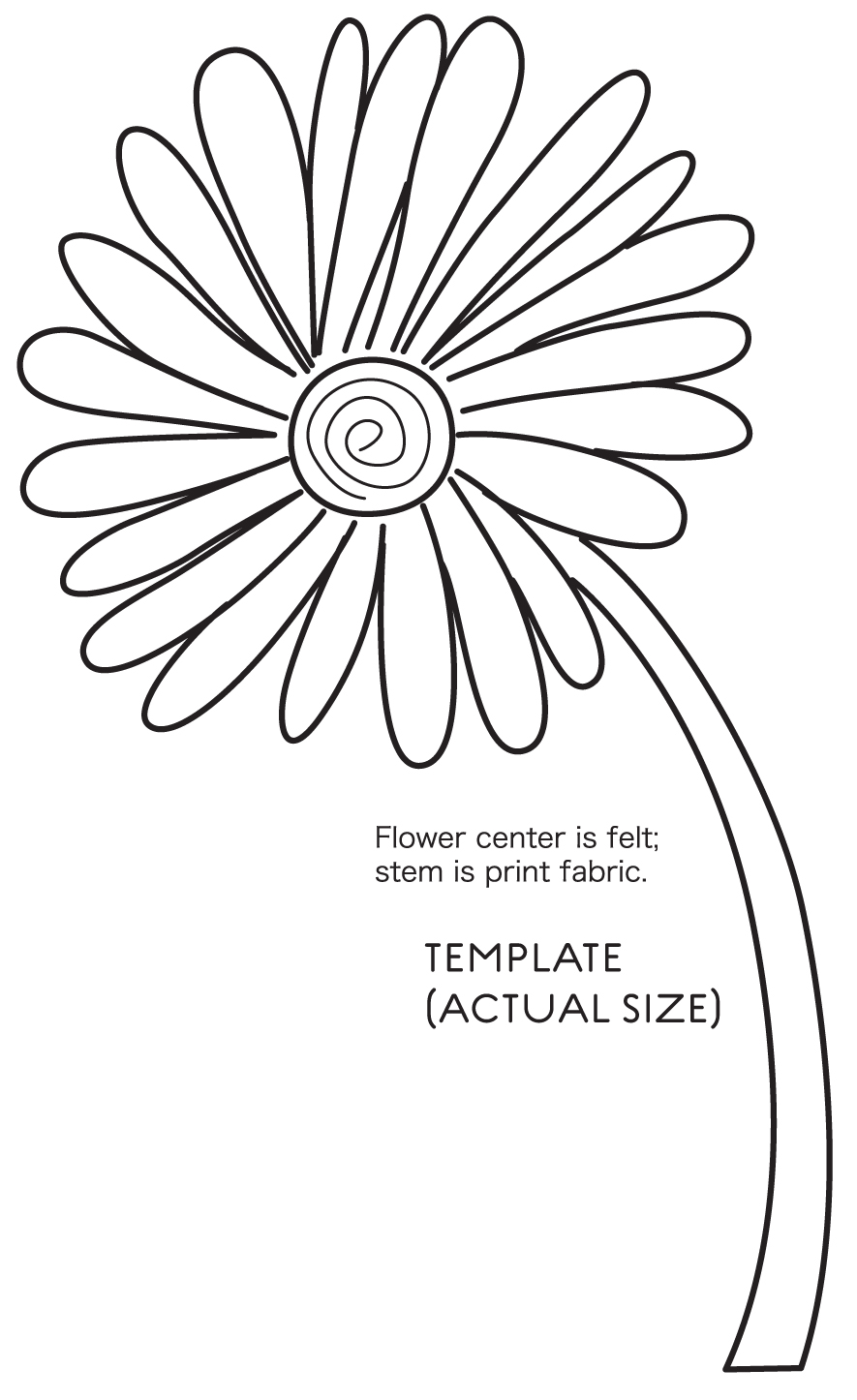 Flowers For > Simple Flower Outline Template