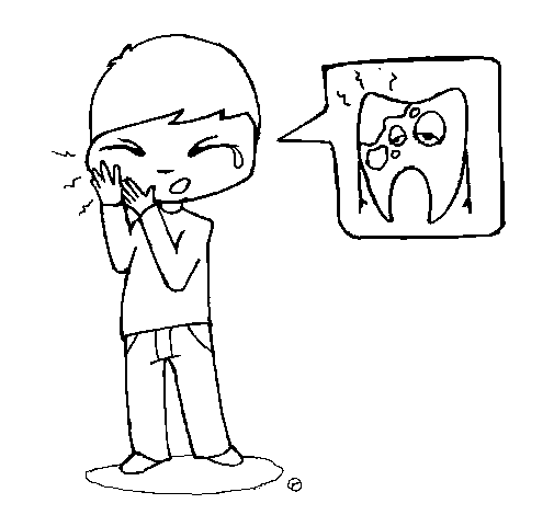 a toothache Colouring Pages