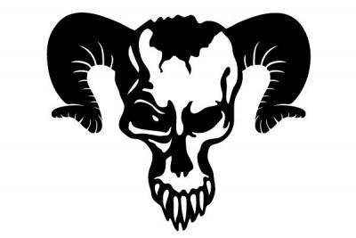 Download Free Airbrush Skull Stencil Vectors - VectorFreak.com