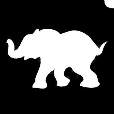 Adhesive Stencil Elephants