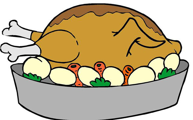 Thanksgiving Turkey Dinner Clipart