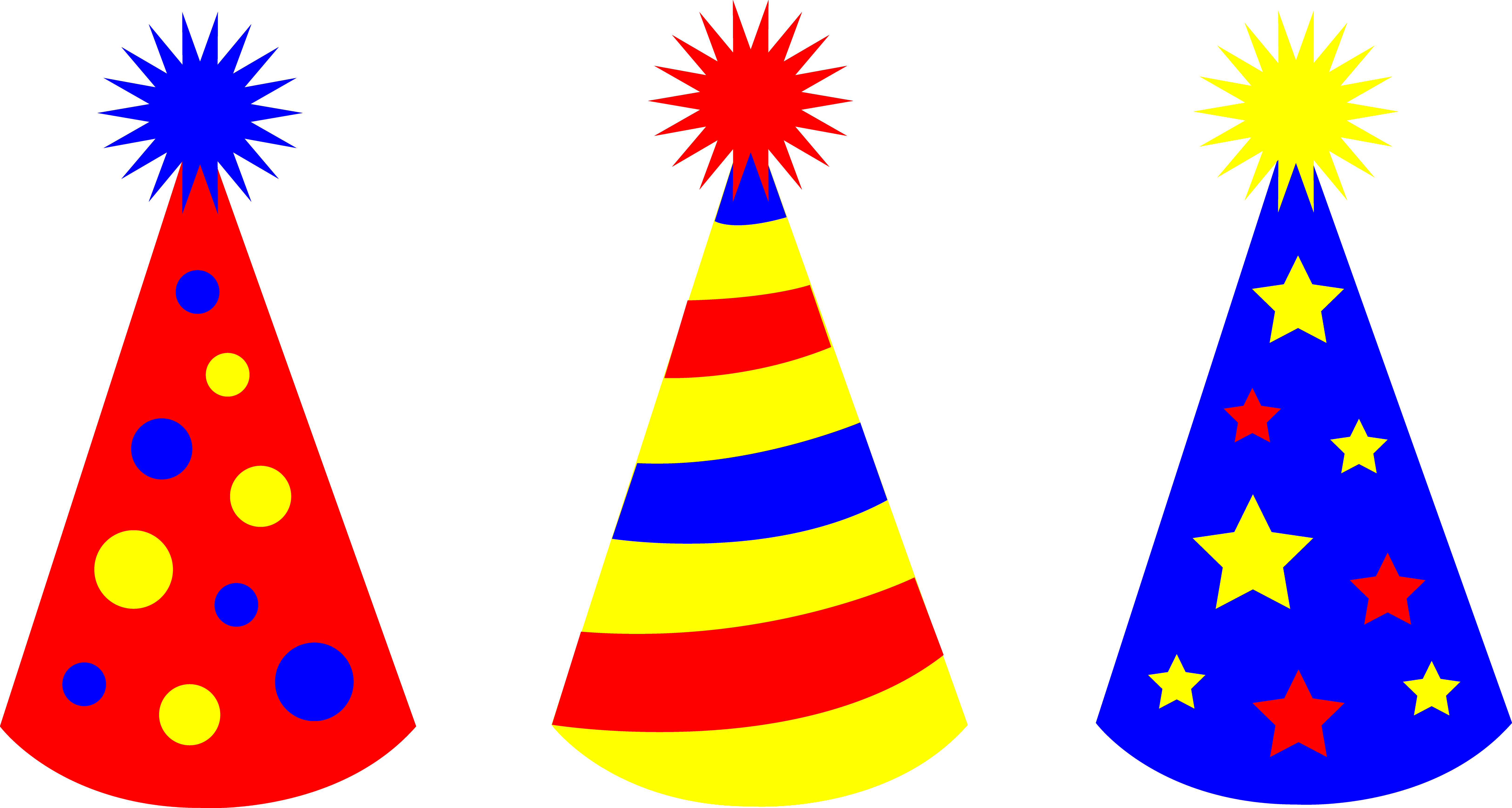 Childrens Birthday Party Hats - Free Clip Art - Cliparts.co