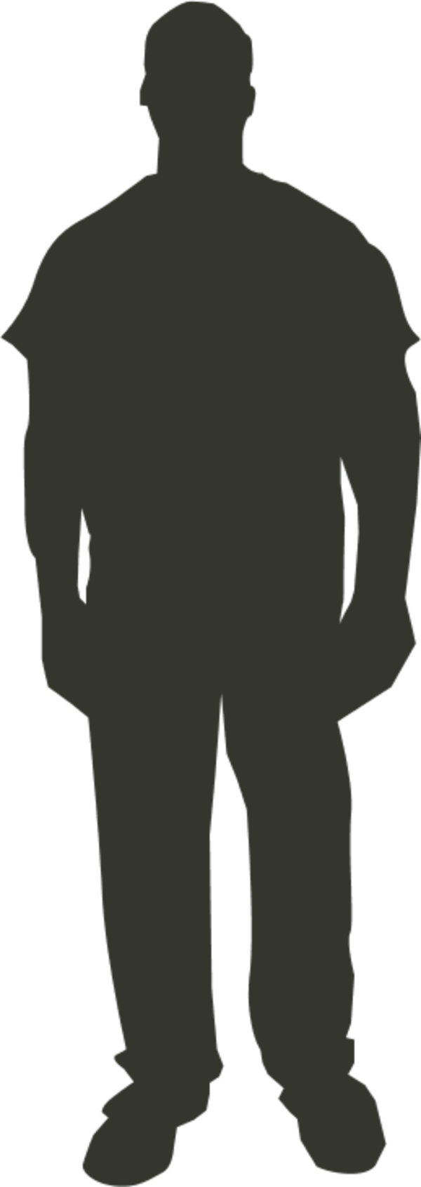 Man Standing Silhouette - Cliparts.co