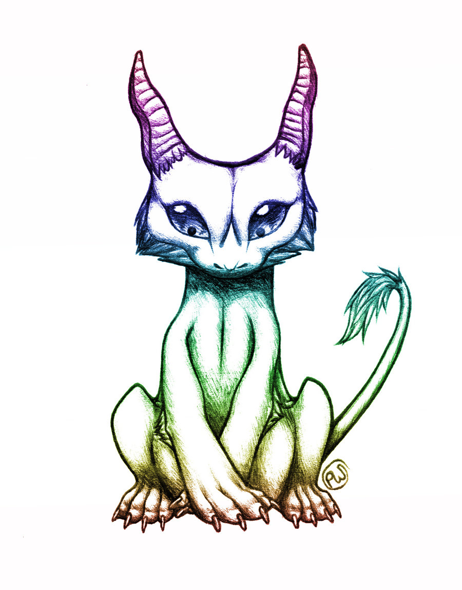 Cute Baby Dragon Drawings Easy Clipart - Free Clip Art Images