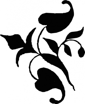 Download Ornamental Vine Leaves clip art Vector Free
