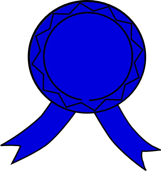 Blue Badge clip art - vector clip art online, royalty free ...