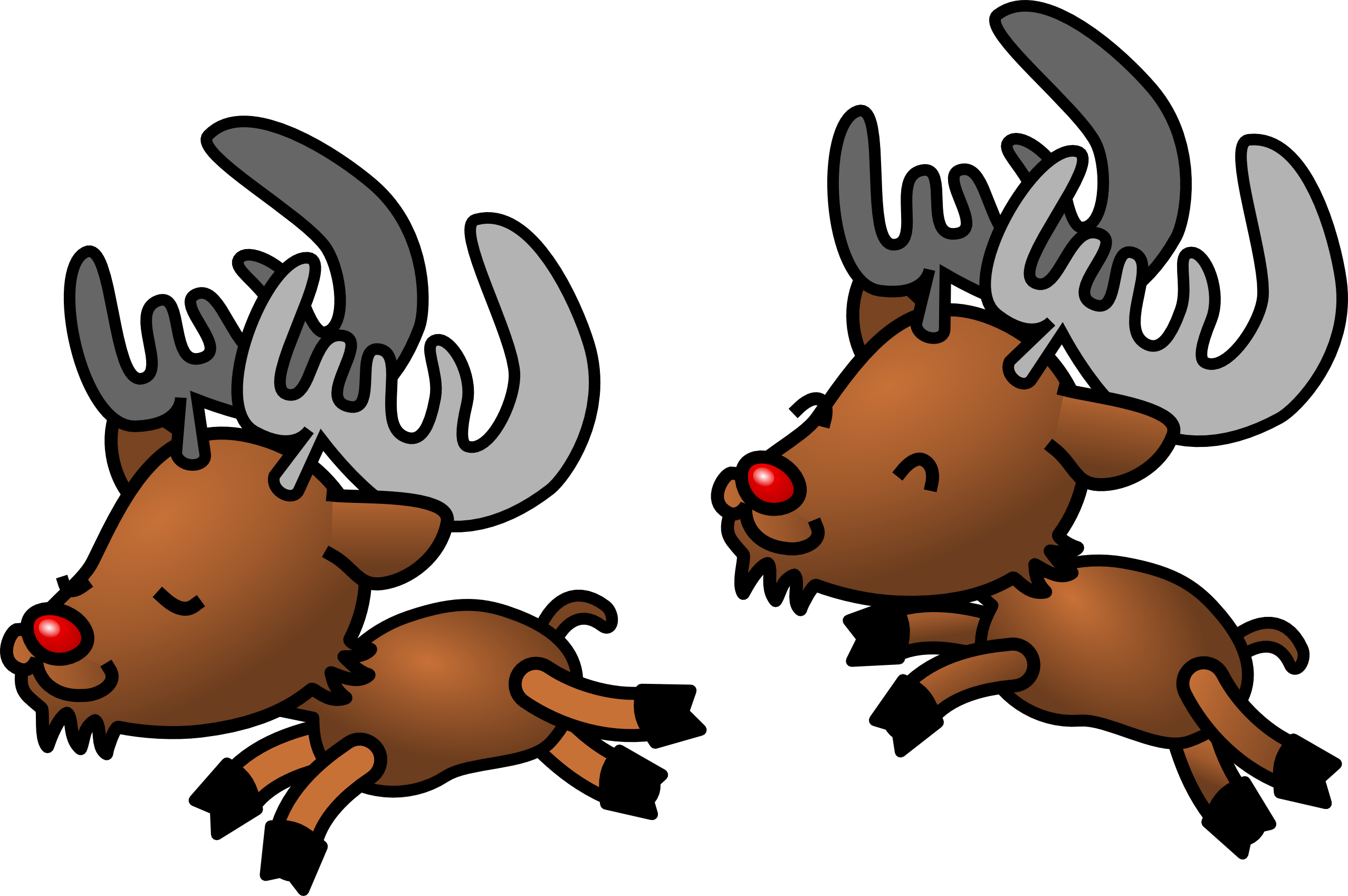 Pictures Of Christmas Reindeer - ClipArt Best