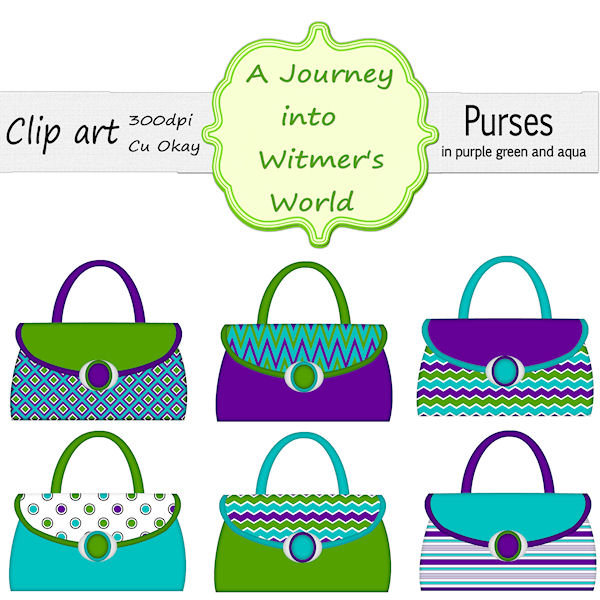 Purses Clipart in Purple, | Clipart Panda - Free Clipart Images
