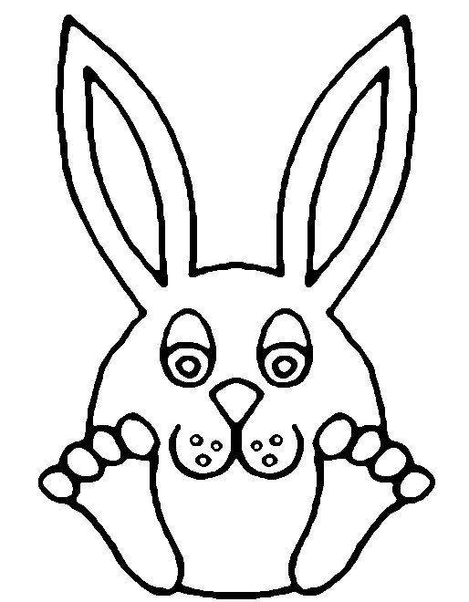 Easter Bunny Cut Out Template - NextInvitation Templates