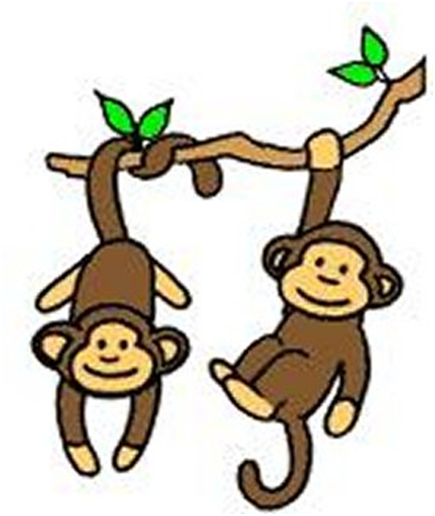 Hanging Monkey Template - Cliparts.co