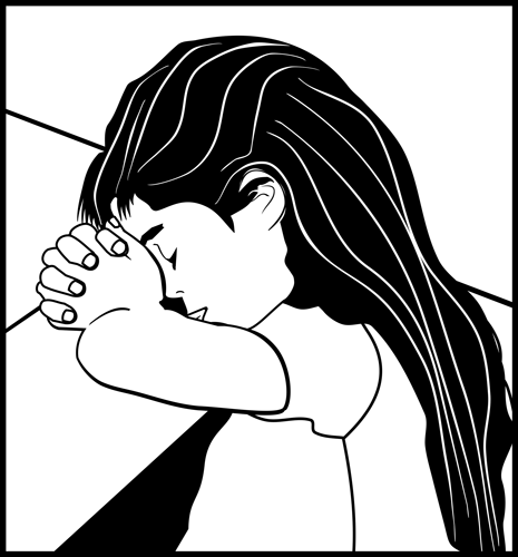 Girl in Prayer to God - Free Christian Clip Art - Crossmap ...