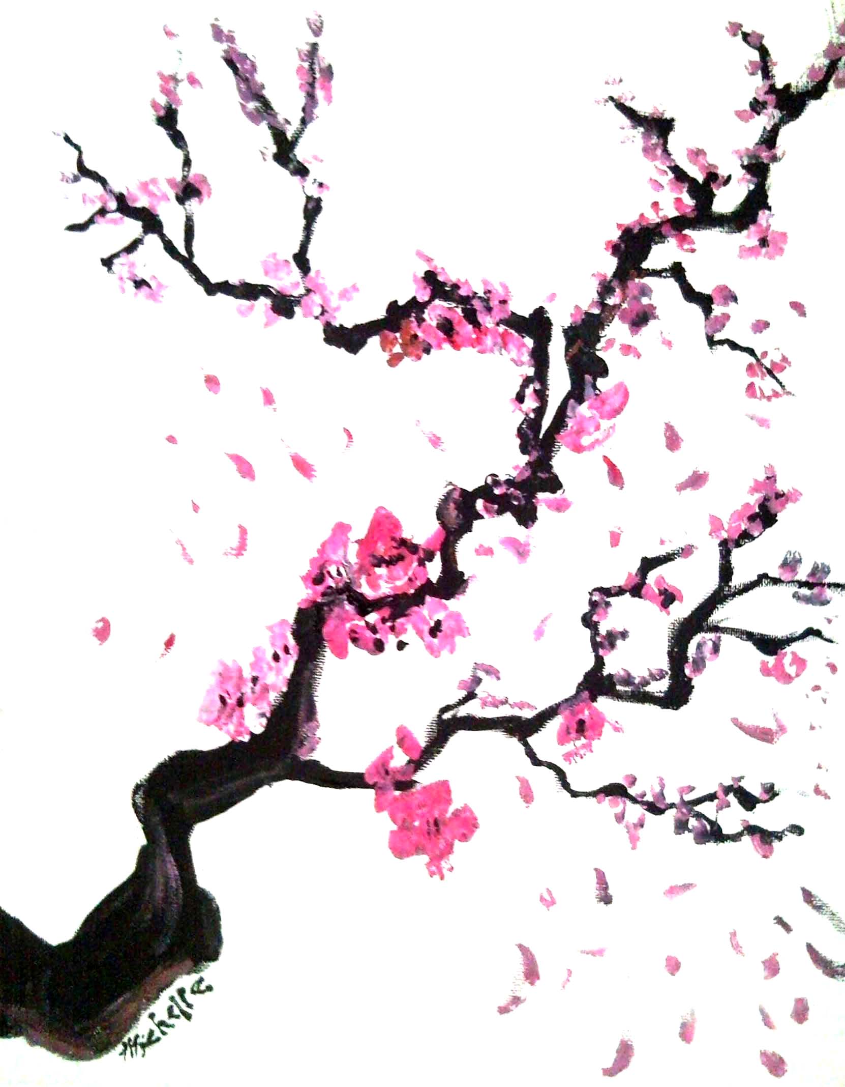 Cartoon Cherry Blossom Tree - Cliparts.co