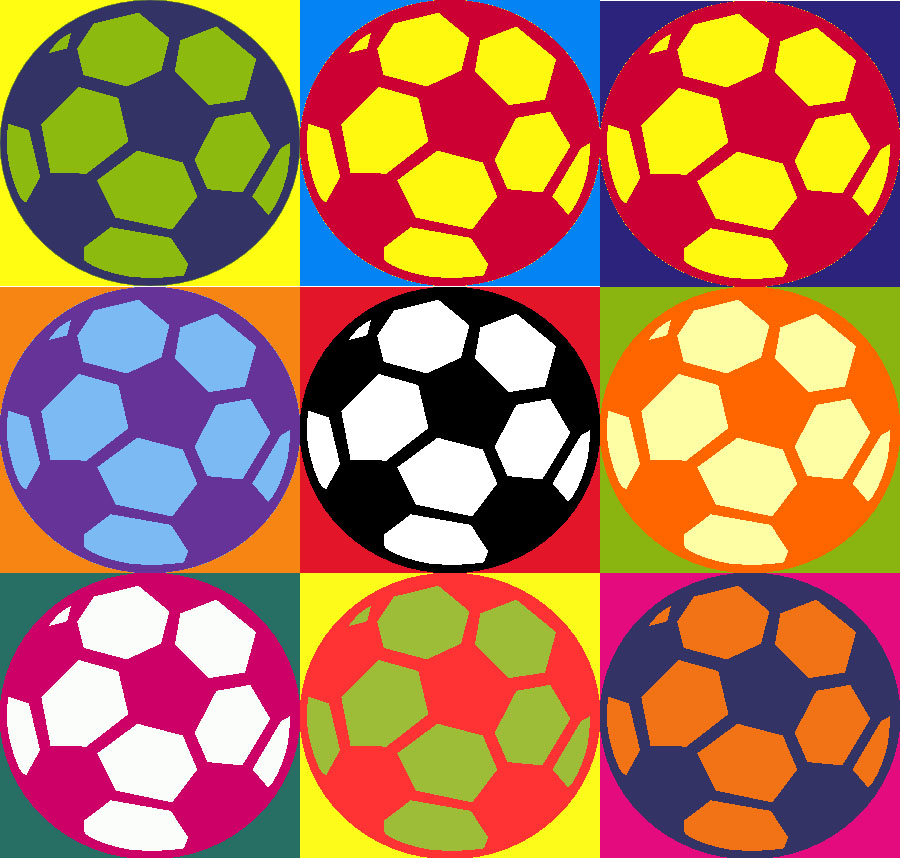 soccer ball......warhol - Highland Park Middle School Art ...