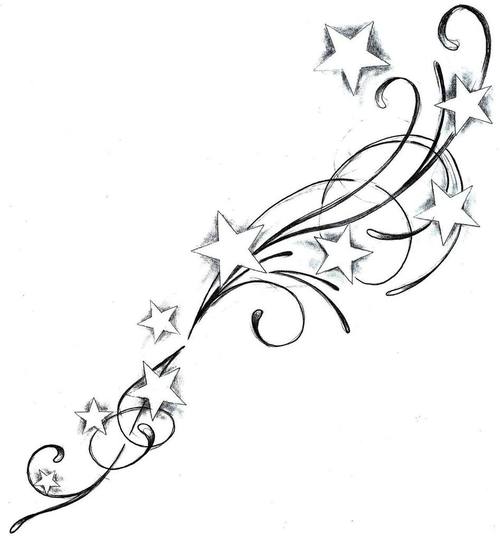 Heart Tattoo Designs With Stars Images & Pictures - Becuo