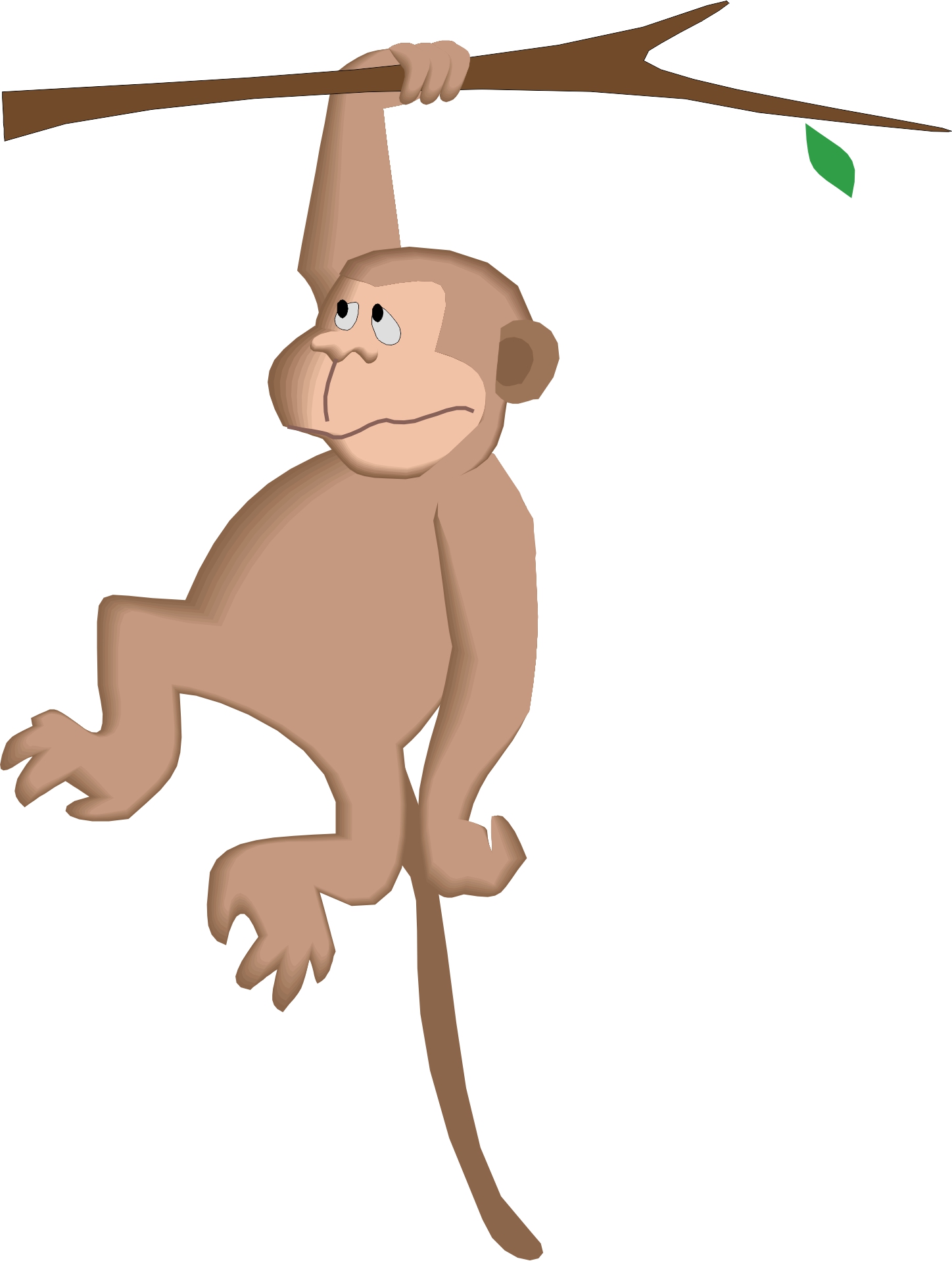 Pictures Of Monkeys Hanging From A Tree - Cliparts.co
