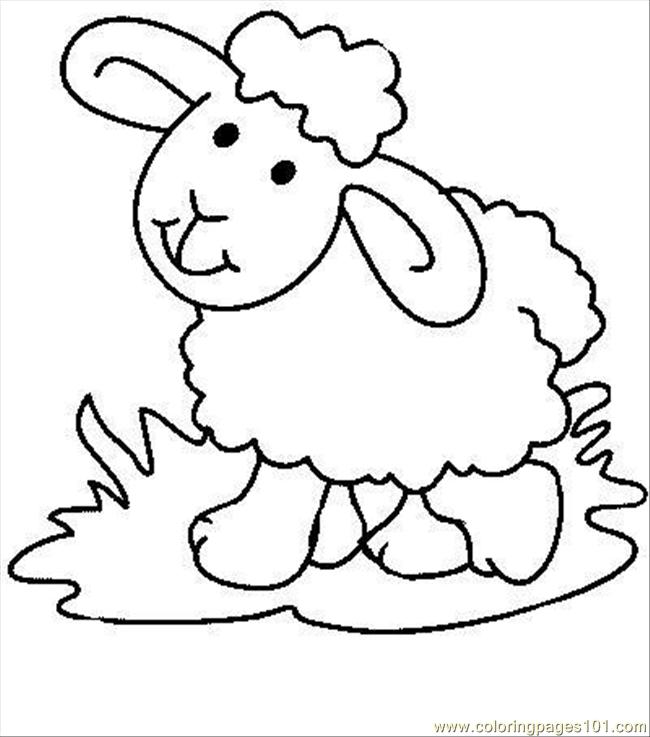 Coloring Pages Sheep3 (Mammals > Sheeps) - free printable coloring ...