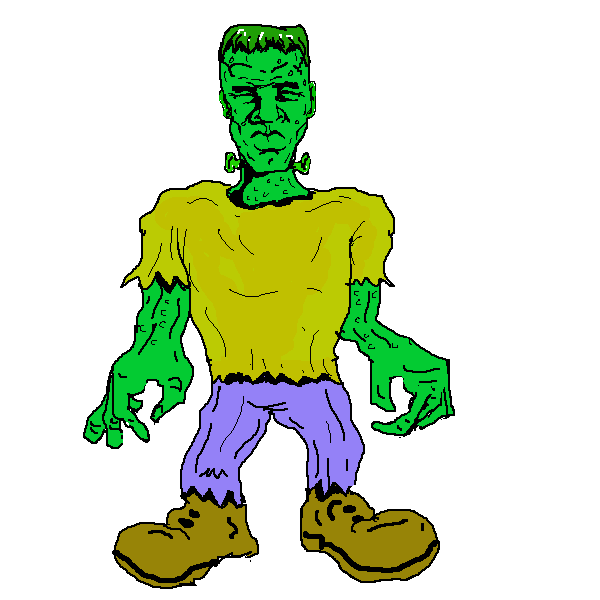 Free Frightening Frankenstein Clip Art