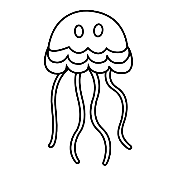 Jellyfish Black White Line | Clipart Panda - Free Clipart Images
