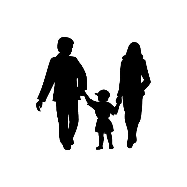 clip art silhouette family - photo #4
