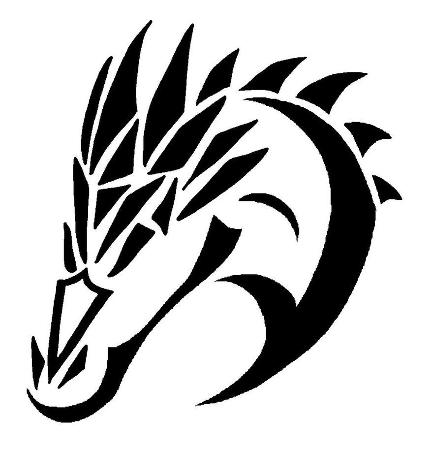 Simple Dragon Head Drawings Images & Pictures - Becuo